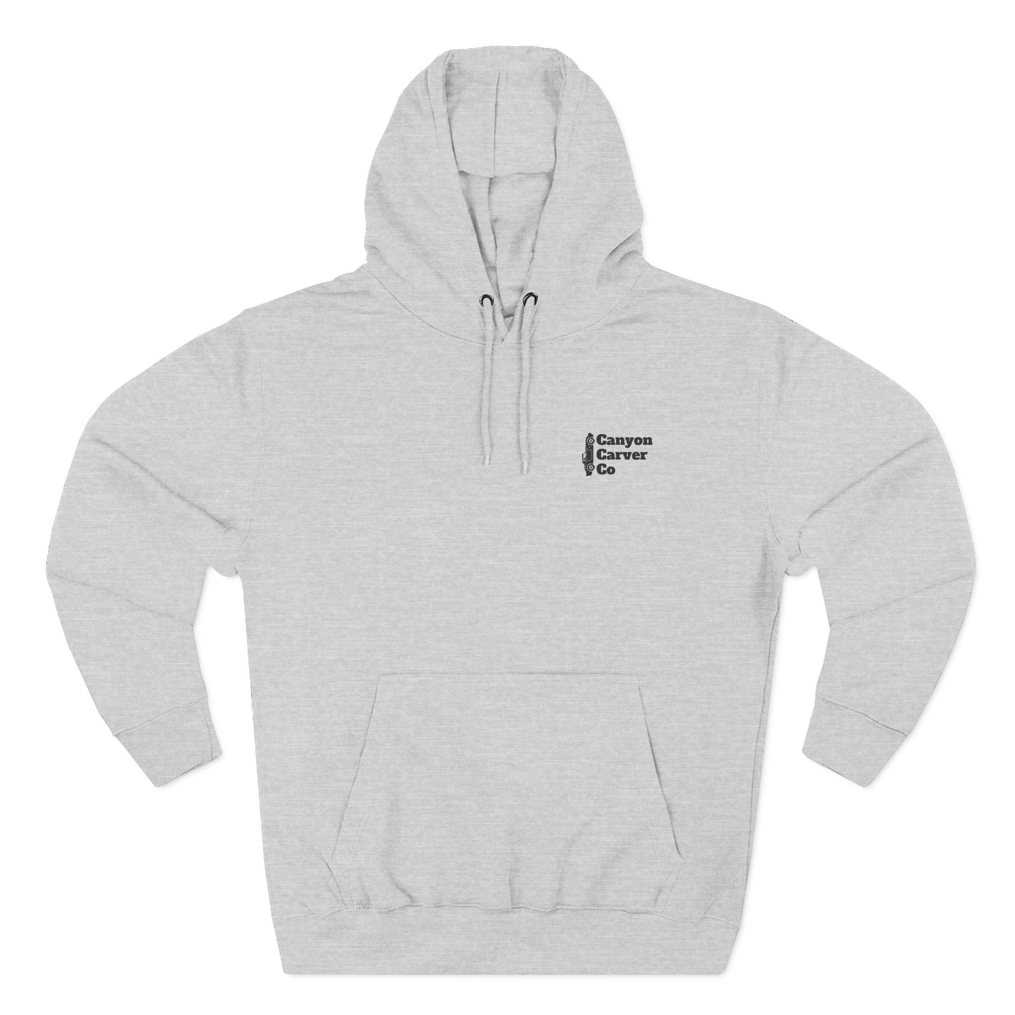 Embroidered Stacked Logo Hoodie
