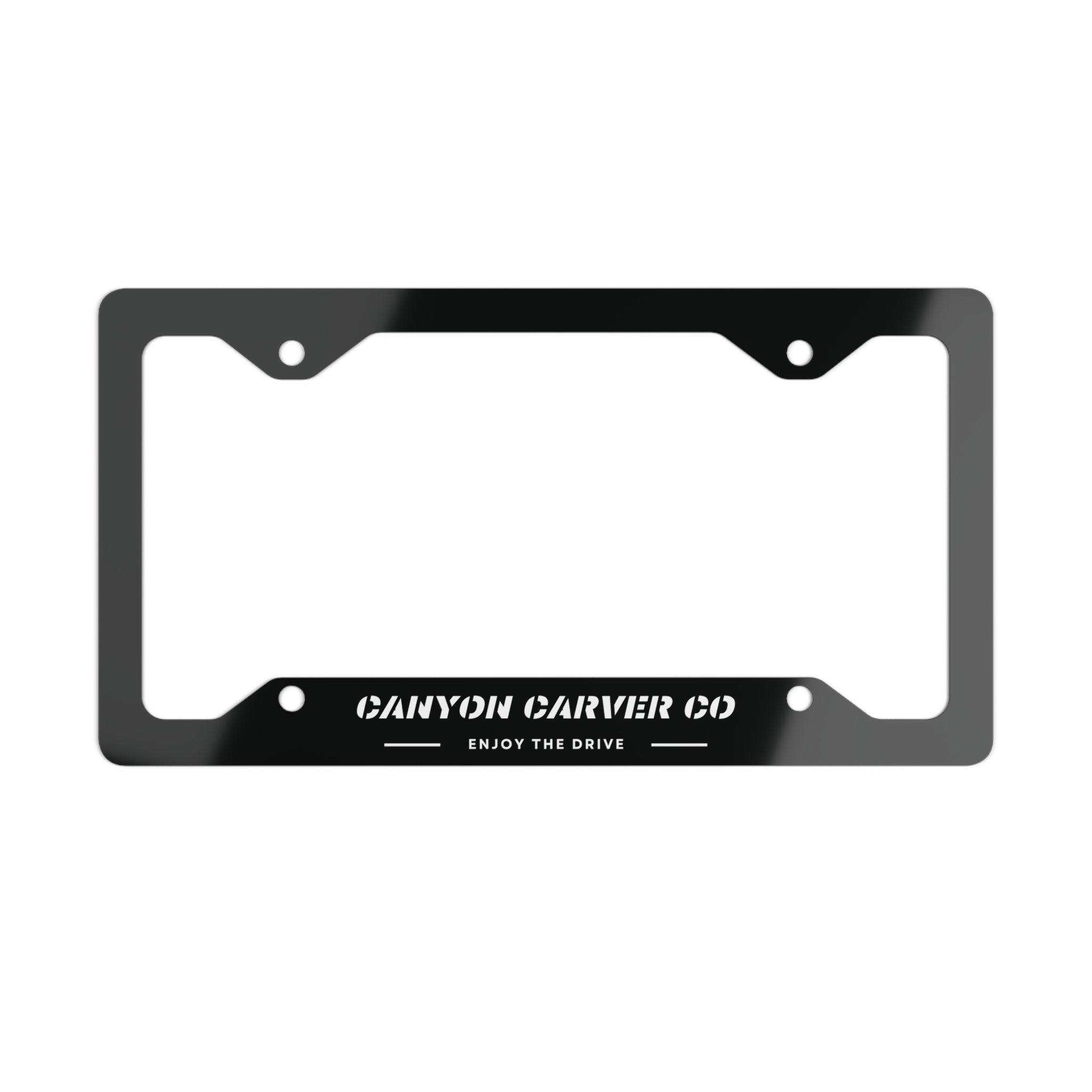 Canyon Carver Co License Plate Frame - Black