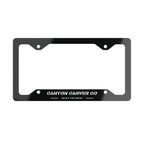 Canyon Carver Co License Plate Frame - Black