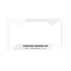 Canyon Carver Co License Plate Frame - Silver