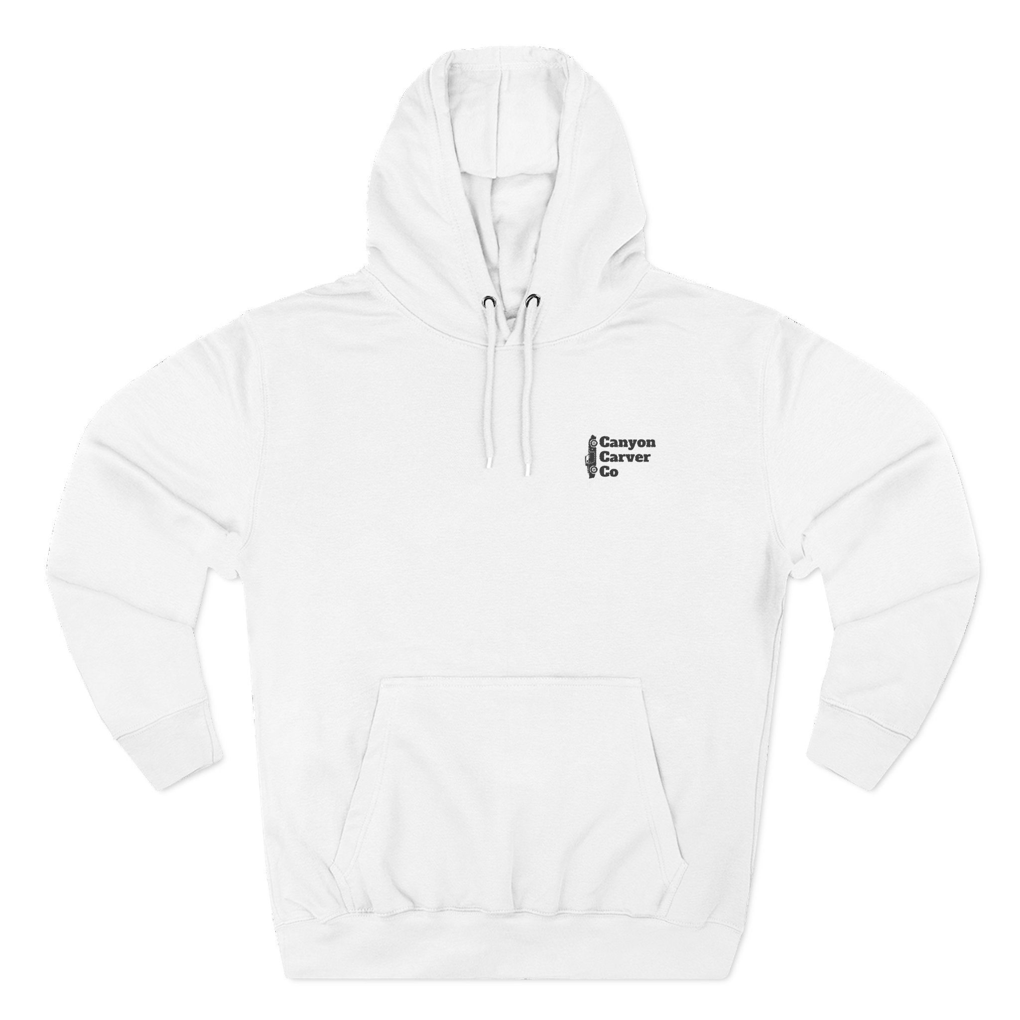 Embroidered Stacked Logo Hoodie